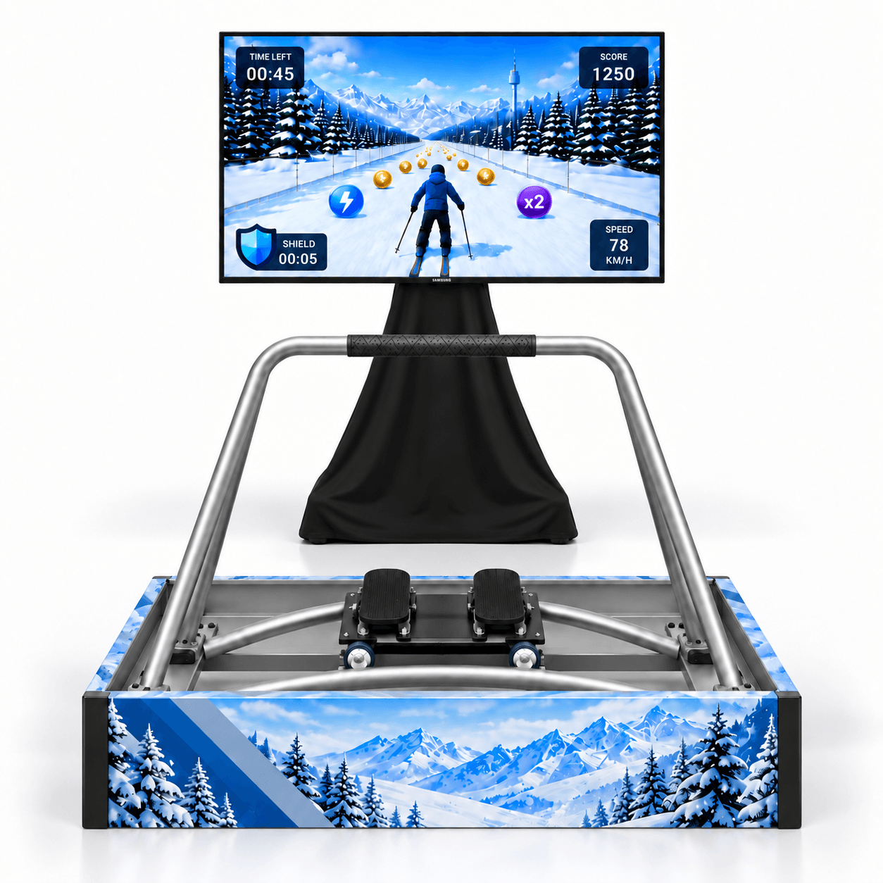 SKI SIMULATOR SKI INTERACTIVE FUN GAME 03 Digital Ski Simulator Challenge - Image 1